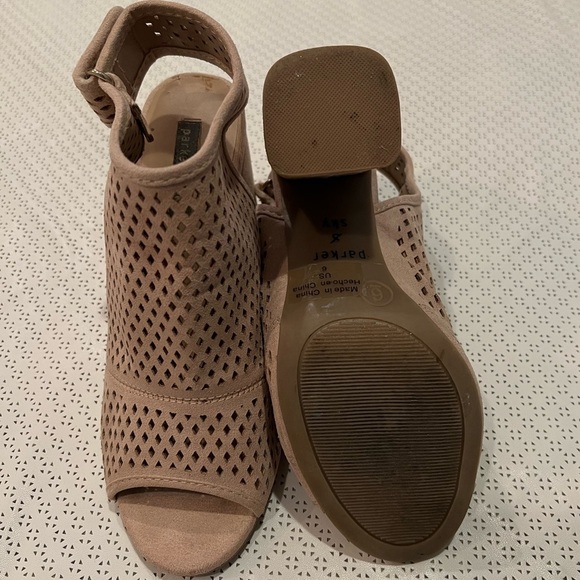 SALE!!!!!Parker & sky  pink heeled sandals size 6 - Picture 4 of 4